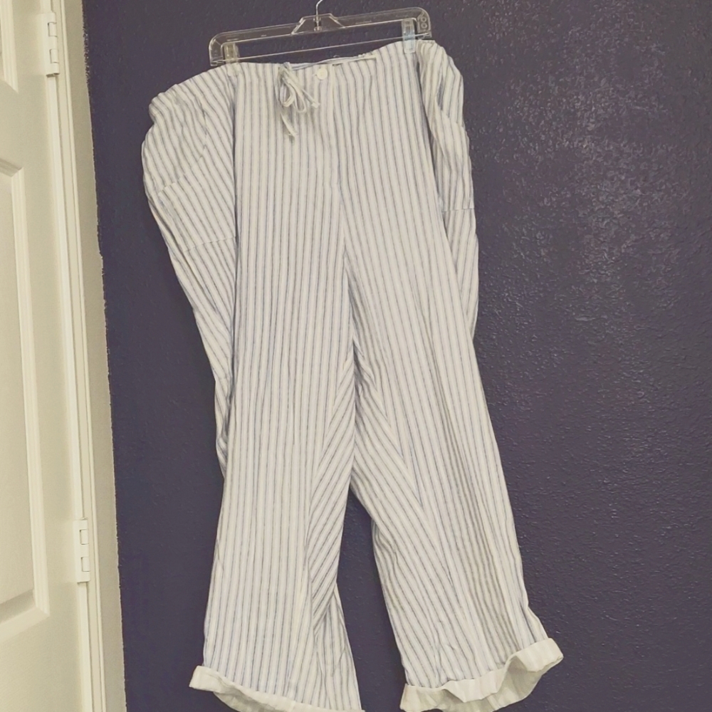 RELAXED CHAMBRAY PANTS